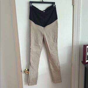 Khaki Maternity Dress Pants
